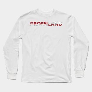 Drapeau Groenland Long Sleeve T-Shirt